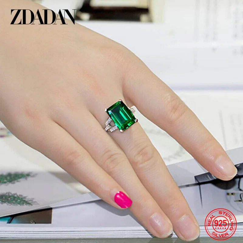 ZDADAN Emerald Ring