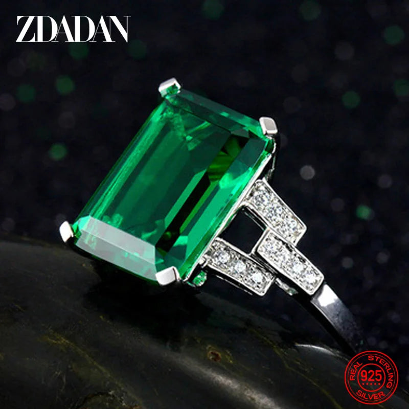 ZDADAN Emerald Ring