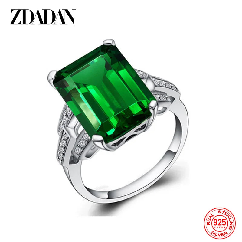 ZDADAN Emerald Ring