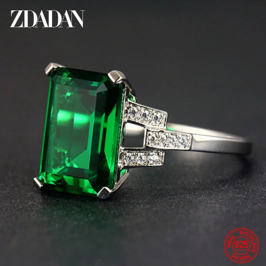 ZDADAN Emerald Ring